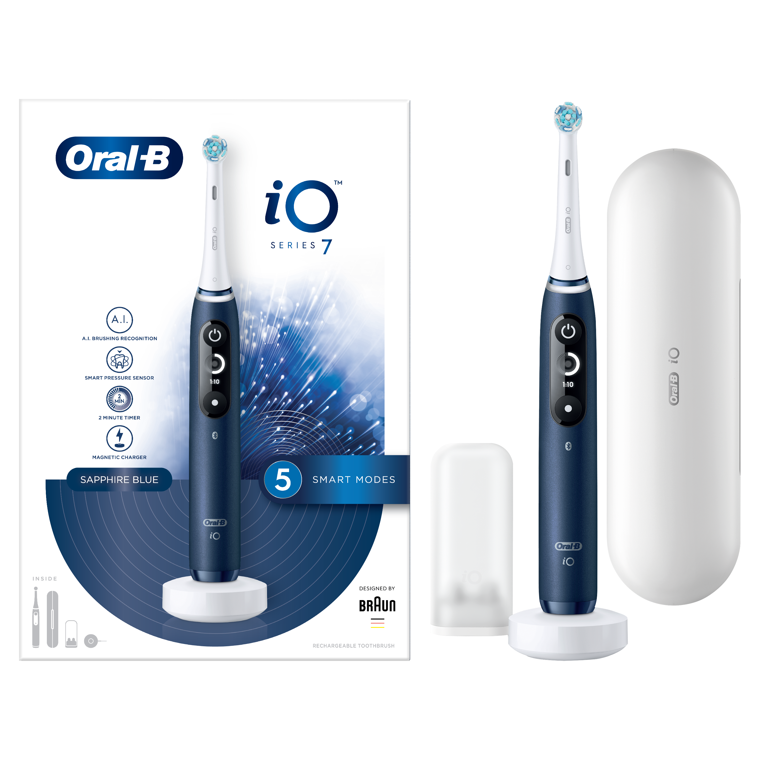 ORAL-B - iO7 Ηλεκτρική Οδοντόβουρτσα (Sapphire Blue)